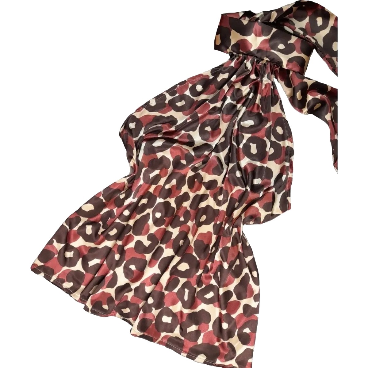 Animal Print Low Back Blouse